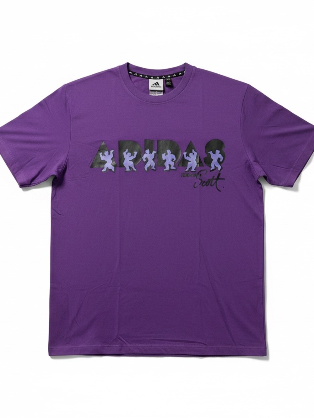 Jeremy Scott Adidas T Shirt Mens XL Purple Graphic Logo Crew Athletic NWT